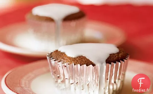 Cupcakes Doubles au Gingembre avec Glaçage au Citron