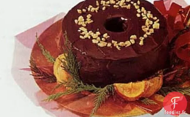 Gâteau aux Fruits Chocolat-Orange aux Pacanes