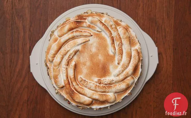 Gâteau Génoise Fourré Aux Baies De Boysen Et Meringue Italienne