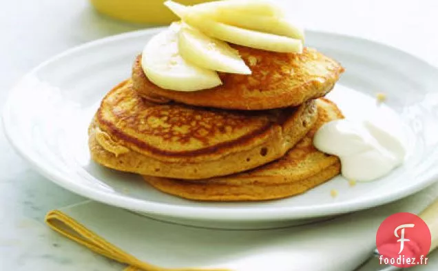 Crêpes au Pain d'Épice aux Poires et au Yogourt