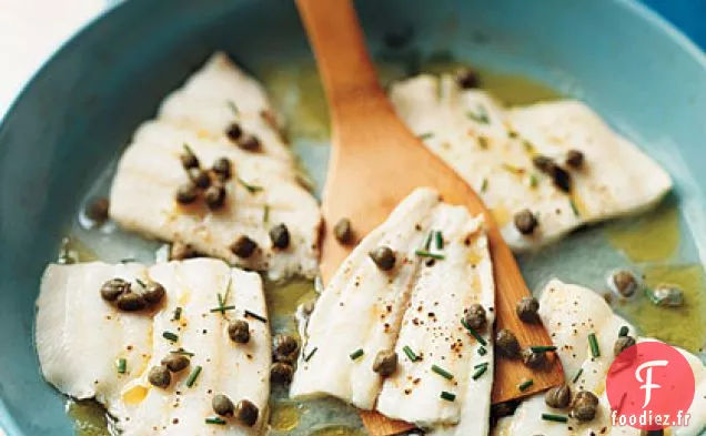 Sole du Pacifique Pochée aux Câpres et Ciboulette