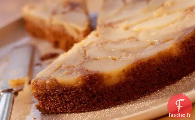 Gâteau au Pain d'Épice à l'envers aux Poires