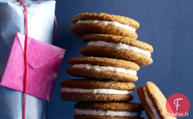 Biscuits Sandwich Au Pain D'Épice Et Au Citron