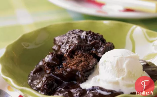 Gâteau à la Cuillère au Fudge Chaud