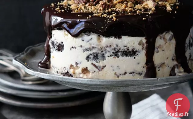 Gâteau à la Crème Glacée au Brownie de Reese