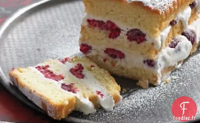 Gâteau à la Crème Glacée aux Framboises