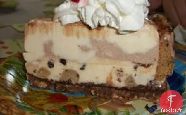 Gâteau à la Crème Glacée aux Biscuits aux Pépites De Chocolat