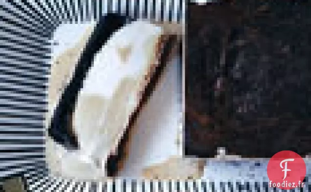 Gâteau À la Crème Glacée Marbrée au Café à la Noix De Coco
