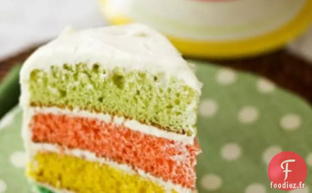 Gâteau en Couches Coloré Aux Œufs de Pâques