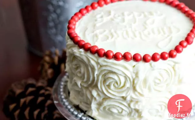 Gâteau au Fromage En Velours Rouge