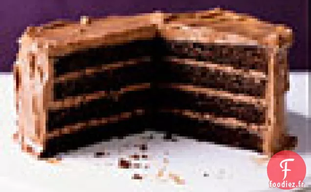Gâteau au Chocolat avec Glaçage au Chocolat au Lait