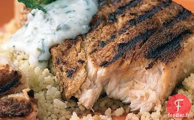 Espadon Marocain avec Sauce aux Câpres et au Yogourt