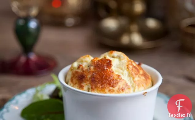 Soufflés Au Fromage Bleu