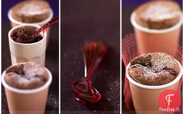 Soufflé au Chocolat Noir à la Cardamome