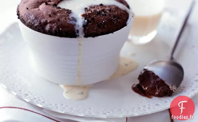 Soufflés au Chocolat à la Crème Anglaise