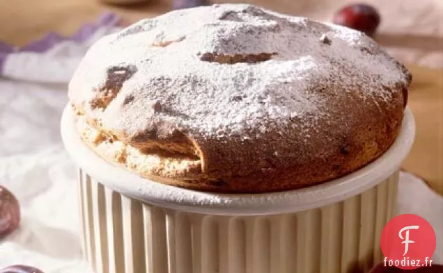 Soufflé au Chocolat et aux Pruneaux