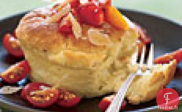 Soufflés de Gruau aux Tomates et au Fromage de Chèvre