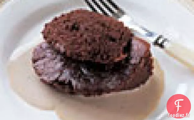 Soufflé au Chocolat Doux-Amer avec Sauce à la Crème Anglaise Earl Grey