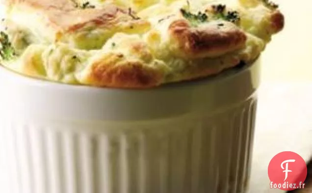 Soufflé au Brocoli et au Fromage de Chèvre