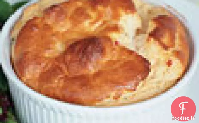 Fromage de Chèvre, Tomates Séchées et Soufflés à l'Ail Rôti