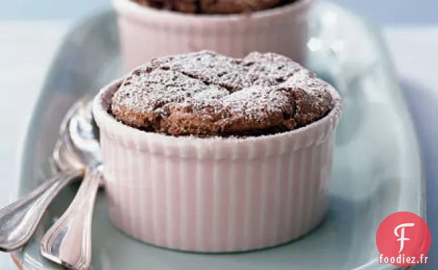Gâteaux Soufflés Au Chocolat Individuels