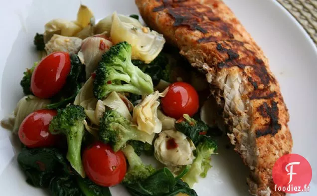 Épinards Sautés Et Tilapia