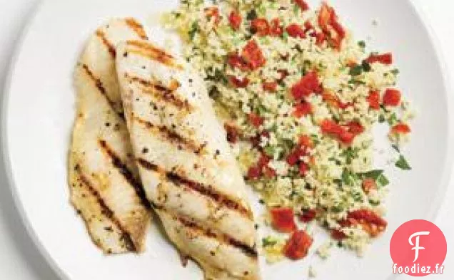 Tilapia Grillé À L'Ail Et Couscous