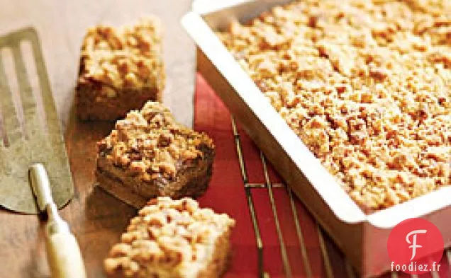Gâteau Aux Épices À La Patate Douce Avec Garniture De Streusel Au Gingembre Frais Et Aux Pacanes