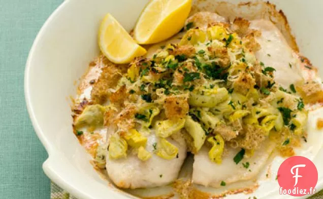 Tilapia Farci aux Artichauts et Au Parmesan