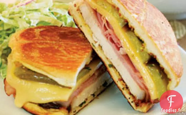 Sandwichs Cubano de Porc Rôti Grillé