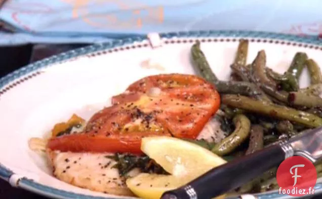 Tilapia cuit au Four à la Tomate et au Basilic