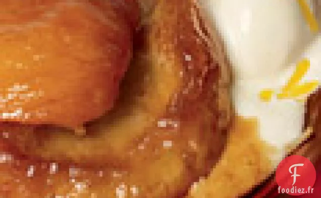 Tartelettes aux Pêches de Caroline Individuelles avec Glace au Citron