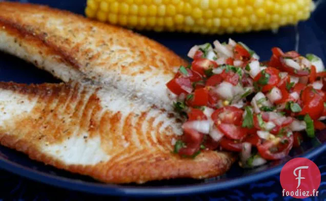 Dîner Ce Soir: Tilapia Croustillant Avec Salsa Au Pico De Gallo