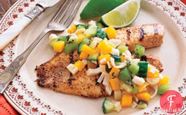 Tilapia Tandoori Avec Salade de Cœurs de Palmier