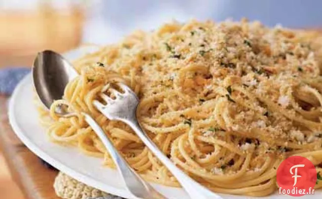 Spaghetti aux Anchois et Chapelure