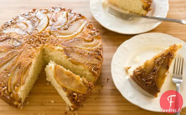 Gâteau À L'Envers Aux Poires Et Aux Noix