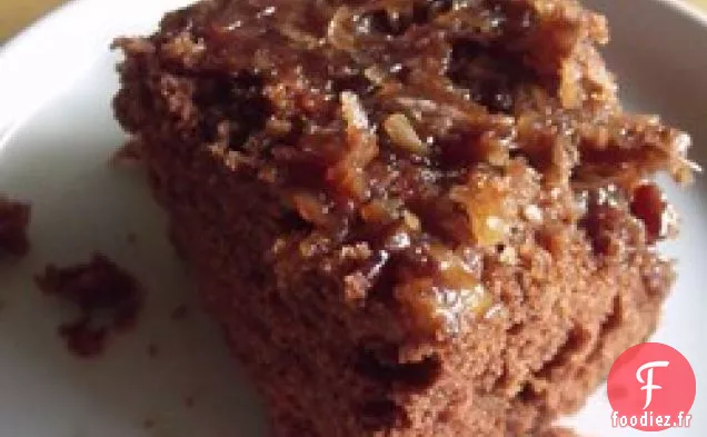 Gâteau à L'Envers au Chocolat Allemand