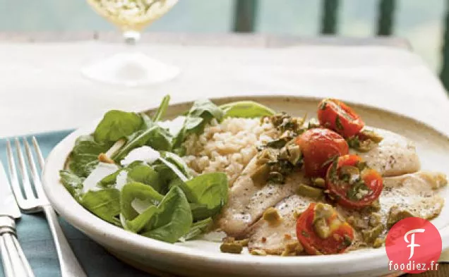 Tilapia Rôti aux Tomates et Olives