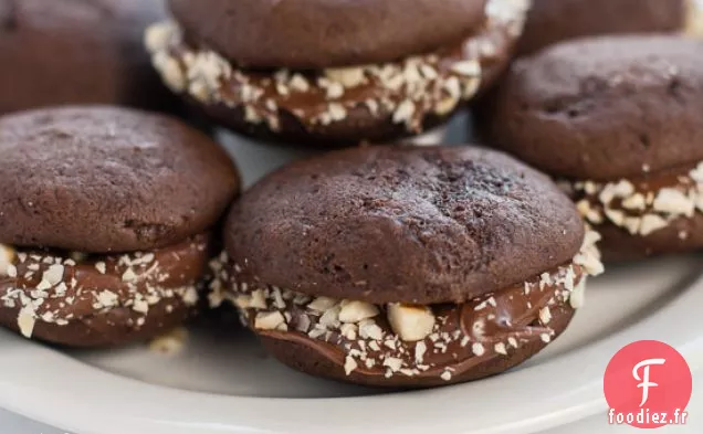 Mini Tartes Whoopie Au Chocolat Au Nutella