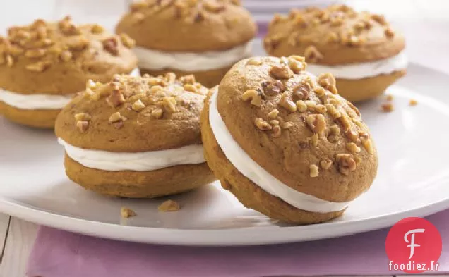 Recette de Tartes Whoopie à la Citrouille