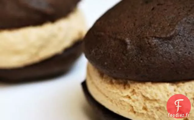 Tartes Whoopie De Stef Avec Glaçage Au Beurre de Cacahuète