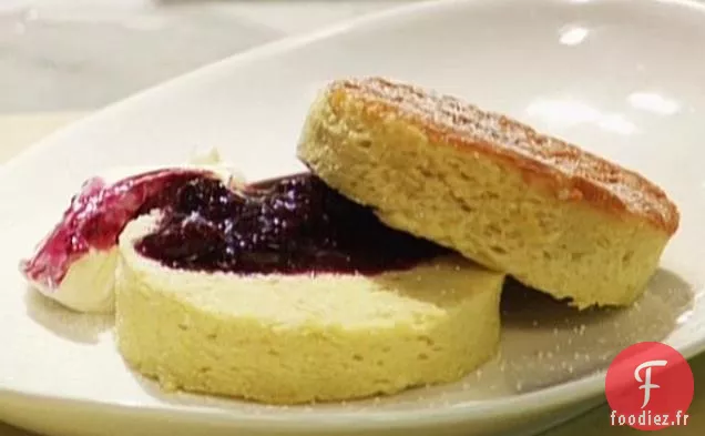 Gâteau à l'Huile d'Olive aux Myrtilles et au Mascarpone
