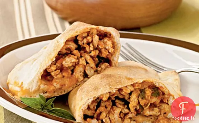 Calzones de Poulet et Basilic