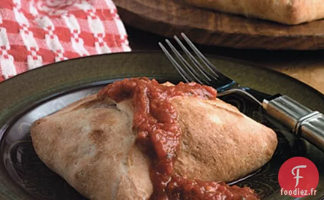 Calzones d'Agneau, Fromage de Chèvre et Poivre Rôti