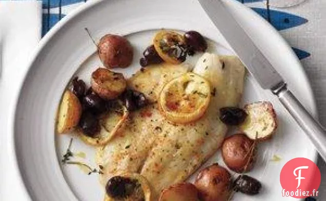 Tilapia Rôti, Pommes De Terre Et Citrons