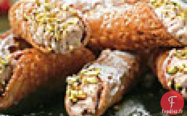 Cannoli aux Cerises Séchées et au Gingembre