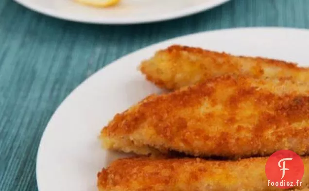 Doigts De Tilapia Croustillants Avec Mayonnaise Au Citron Et À L'Ail