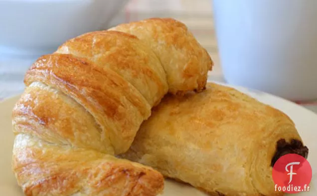 Croissants Au Beurre Feuilletés