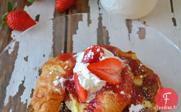 Pain Perdu Croissant aux Fraises