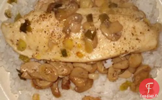 Tilapia Piquant Aux Champignons